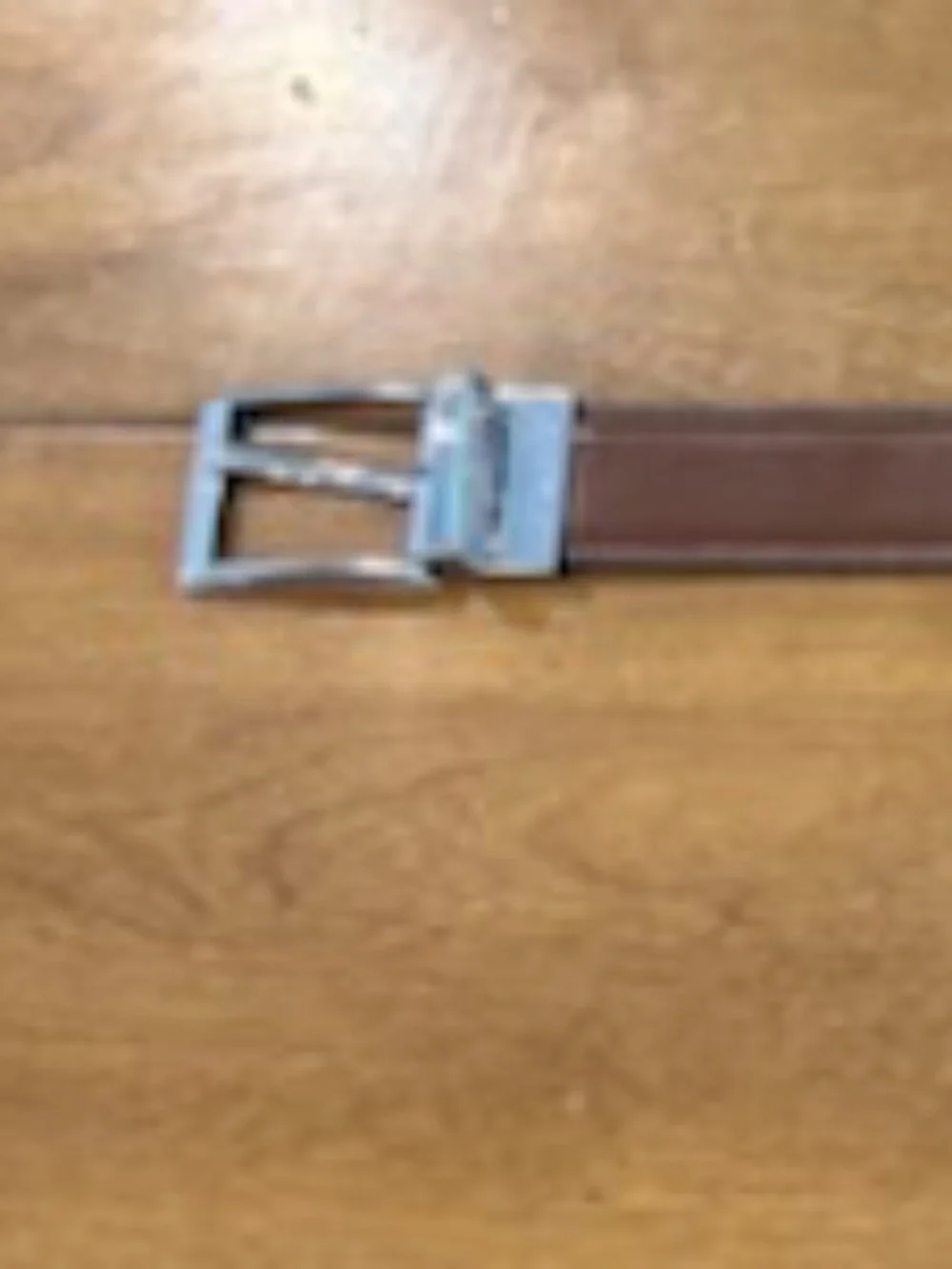 Boys Brown Leather Belt w/ Silver Buckle Fit Waist 22